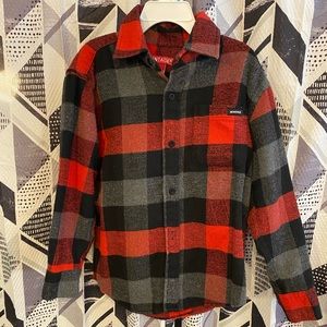 Youth size 5 flannel button up